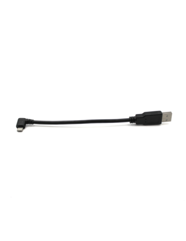 Micro-USB to USB-A Cable (6" Left Angle)