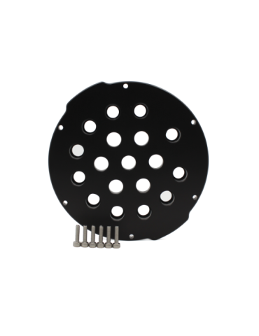 Aluminum End Cap with 18 Holes (4" Series)