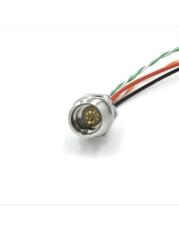 Cobalt 6-pin Hybrid Connector on 1-meter Cable, Single-ended