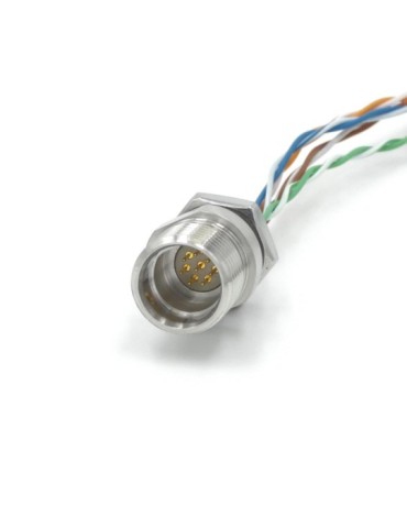 Cobalt 8-pin Connector on 1-meter Cable, Single-ended